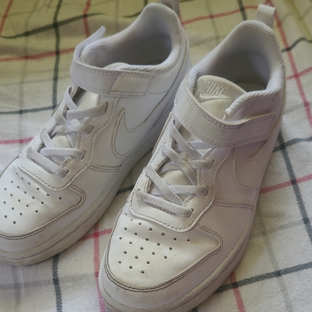 Nike White Athletic Shoes with Strap